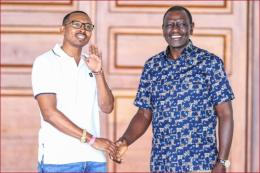 Nyali MP Mohammed Ali with President William Ruto.